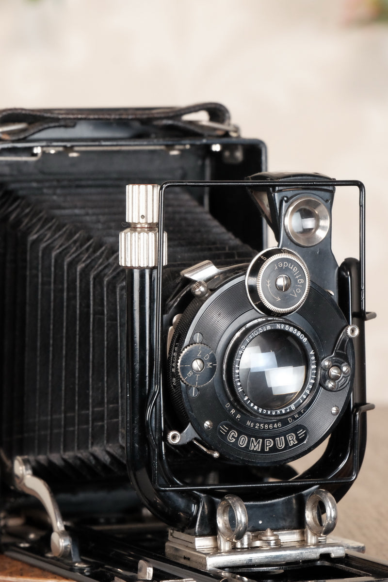 Superb! 1930 Voigtlander Bergheil Camera with Heliar lens! Freshly serviced, CLA'd! - Voigtlander- Petrakla Classic Cameras