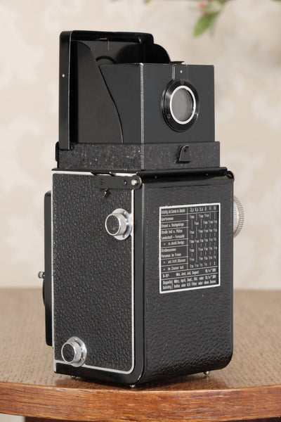 SUPERB! 1937 Rolleicord with leather case. CLA's, Freshly Serviced! - Frank & Heidecke- Petrakla Classic Cameras