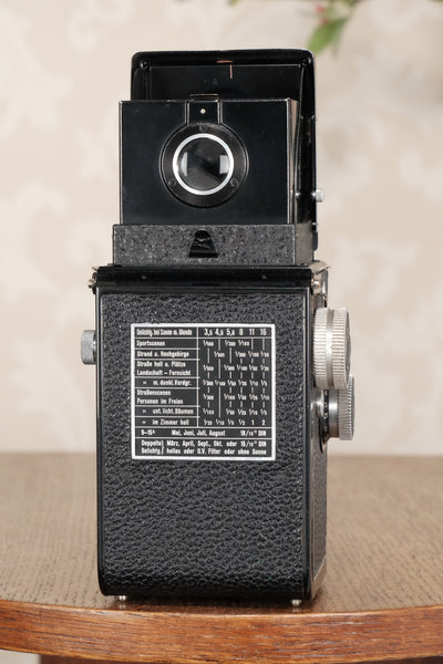 SUPERB! 1937 Rolleicord with leather case. CLA's, Freshly Serviced! - Frank & Heidecke- Petrakla Classic Cameras