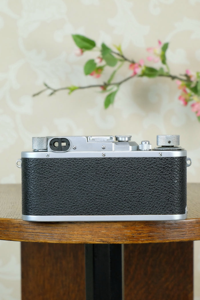 Superb! 1940 Leitz Leica IIIb with Leitz Elmar lens, CLA'd, Freshly Serviced! - Leitz- Petrakla Classic Cameras