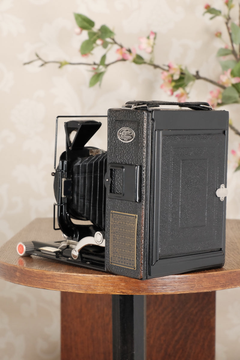 Superb! 1927 Voigtlander 9x12 Bergheil Camera with Heliar Lens!  Freshly serviced, CLA’d! - Voigtlander- Petrakla Classic Cameras