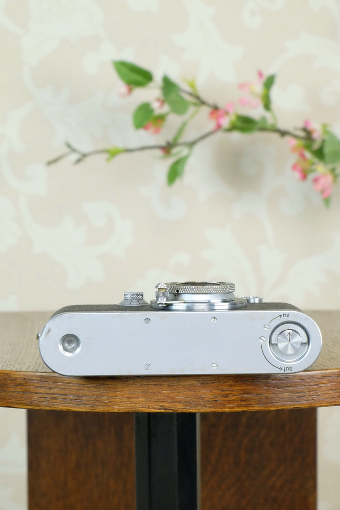 Superb! 1940 Leitz Leica IIIb with Leitz Elmar lens, CLA'd, Freshly Serviced! - Leitz- Petrakla Classic Cameras