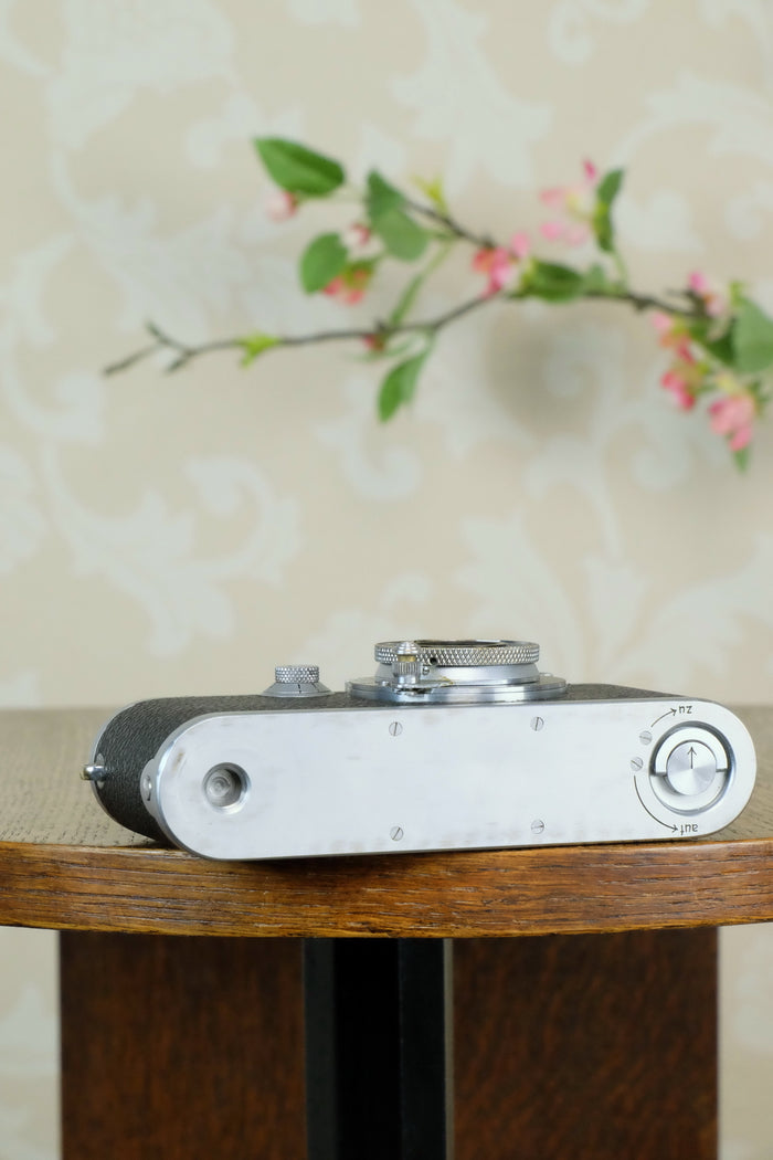 Superb! 1940 Leitz Leica IIIb with Leitz Elmar lens, CLA'd, Freshly Serviced! - Leitz- Petrakla Classic Cameras