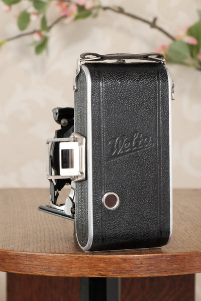 Superb! 1934 Welta Perle 6x9 Medium Format Folder, Freshly Serviced, CLA'd! - Welta- Petrakla Classic Cameras