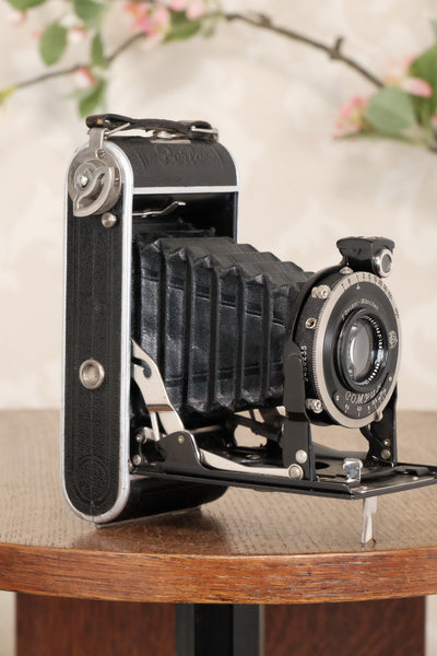 Superb! 1934 Welta Perle 6x9 Medium Format Folder, Freshly Serviced, CLA'd! - Welta- Petrakla Classic Cameras