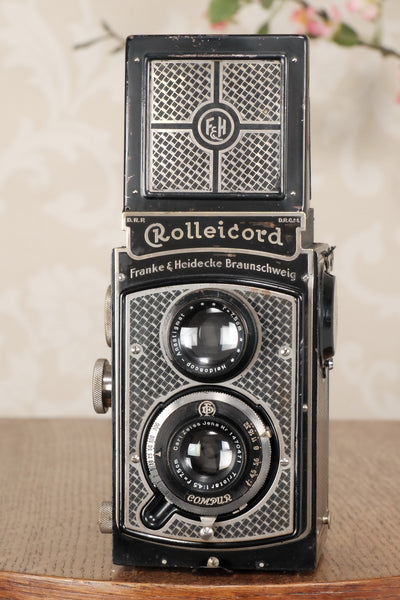 1934 Art-Deco Nickel-plated Rolleicord CLA’d, Freshley Serviced! - Frank & Heidecke- Petrakla Classic Cameras