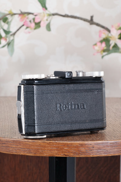 Superb! THE ORIGINAL FIRST VERSION, 1935 Black Kodak Retina, model 117. CLA'd, Freshly Serviced!