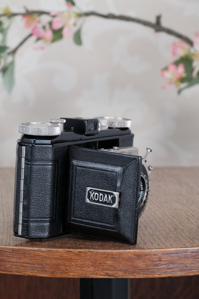 Superb! THE ORIGINAL FIRST VERSION, 1935 Black Kodak Retina, model 117. CLA'd, Freshly Serviced!