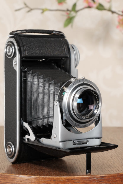 Superb! 1952 Voigtlander 6x9 Bessa II with Color-Skopar lens, Freshly serviced, CLA'd - Voigtlander- Petrakla Classic Cameras
