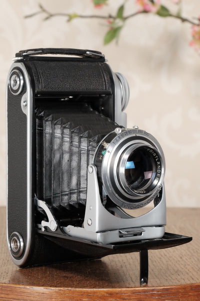 Superb! 1952 Voigtlander 6x9 Bessa II with Color-Skopar lens, Freshly serviced, CLA'd - Voigtlander- Petrakla Classic Cameras