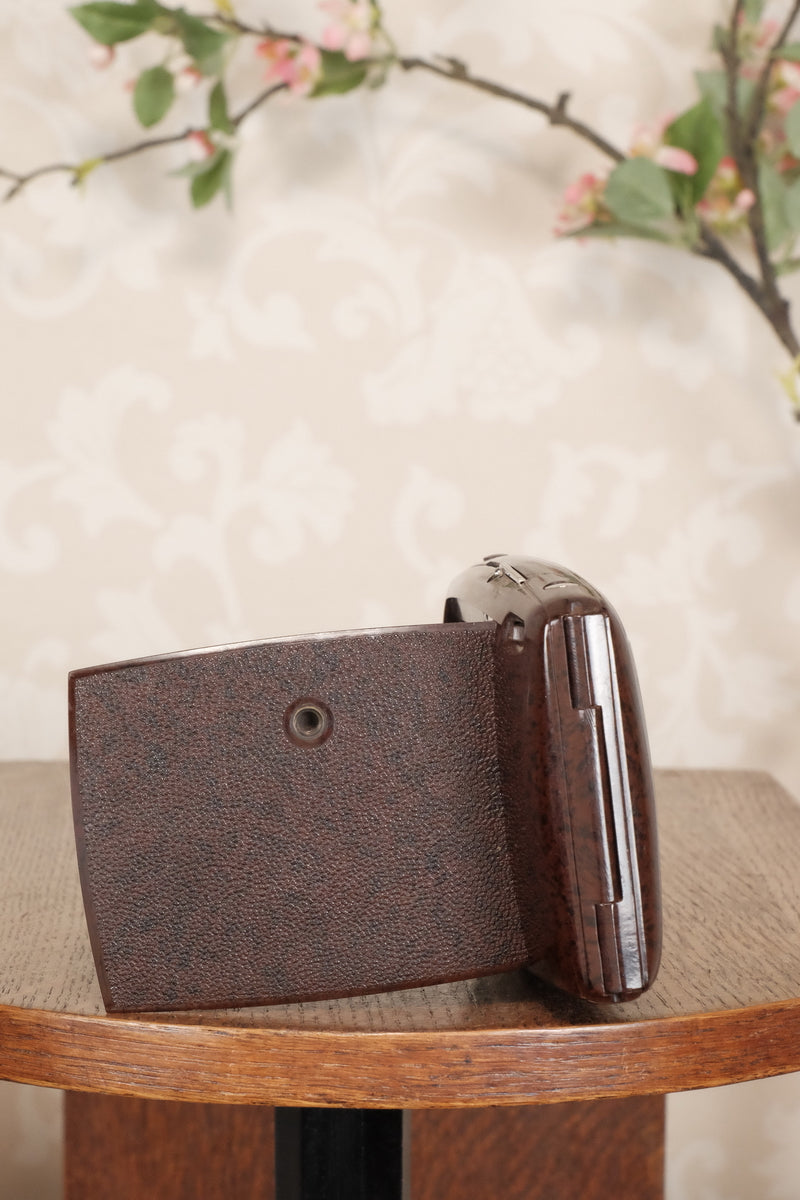 SUPERB! Rare 1934 Ebner 6x9 Brown Bakelite Art Deco Camera. Freshly serviced , CLA‘d - Ebner- Petrakla Classic Cameras