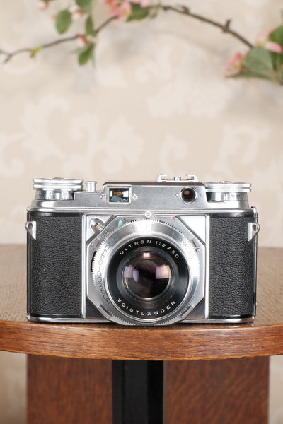 SUPERB!  Freshly Serviced VOIGTLANDER PROMINENT, 35mm Rangefinder Camera, Body only, CLA'd - Voigtlander- Petrakla Classic Cameras