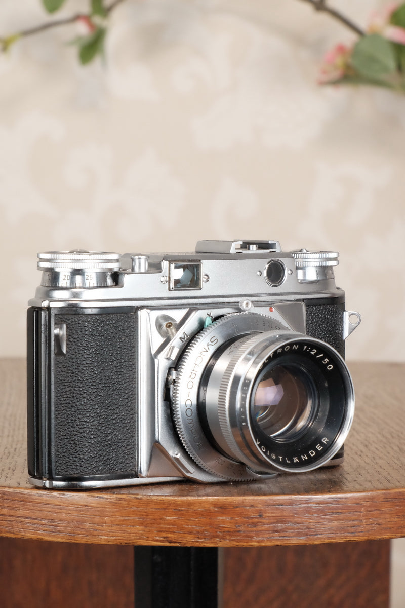 SUPERB!  Freshly Serviced VOIGTLANDER PROMINENT, 35mm Rangefinder Camera, Body only, CLA'd - Voigtlander- Petrakla Classic Cameras