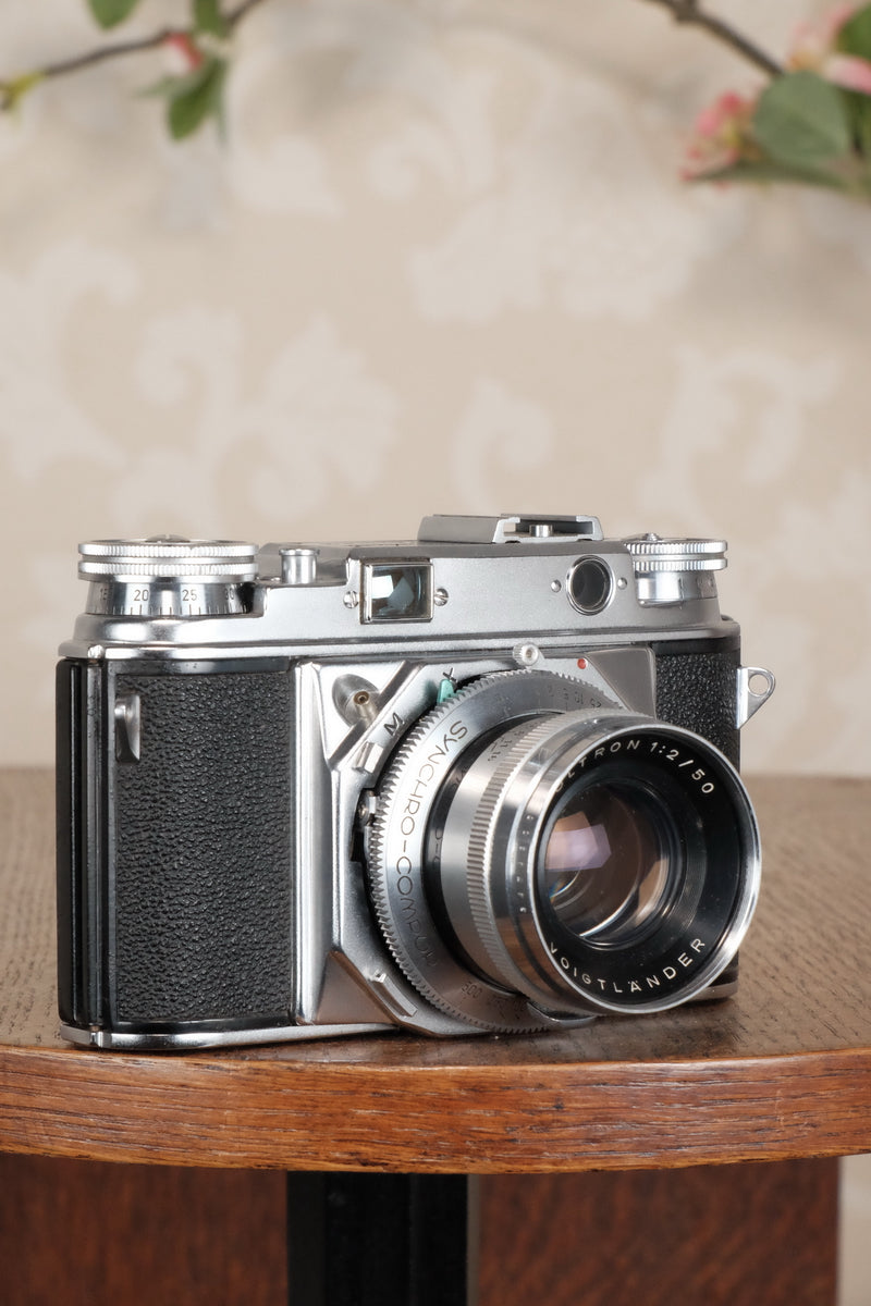 SUPERB!  Freshly Serviced VOIGTLANDER PROMINENT, 35mm Rangefinder Camera, Body only, CLA'd - Voigtlander- Petrakla Classic Cameras