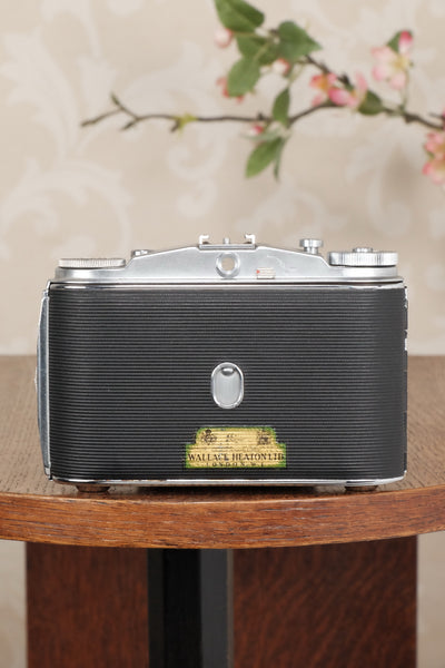 Superb, circa 1955 Agfa 6x6 Isolette II with custom red bellows, Freshly Serviced! CLA'd - Agfa- Petrakla Classic Cameras