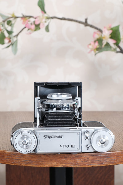Near Mint! 1952 Voigtlander Vito III, Rangefinder with superb 2.0/50mm Ultron lens . CLA'd, Freshly Serviced!