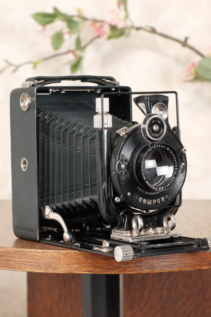Absolutely Superb! Rare Green (De Luxe) Voigtlander 1932 Bergheil Camera with Heliar lens, Freshly serviced, CLA'd! - Voigtlander- Petrakla Classic Cameras