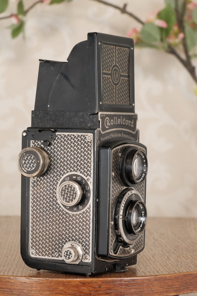 1935 Art-Deco Nickel-plated Rolleicord CLA’d, Freshley Serviced! - Frank & Heidecke- Petrakla Classic Cameras
