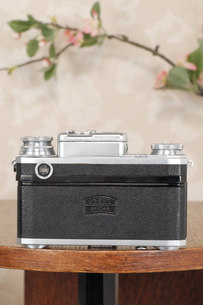 1937 Zeiss Ikon Contax, 35mm coupled rangefinder, with Sonnar lens, CLA'd, Freshly Serviced! - Zeiss-Ikon- Petrakla Classic Cameras