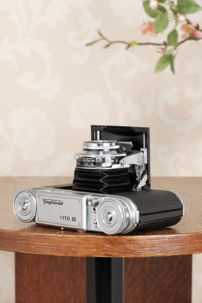 1952 Voigtlander Vito III, Rangefinder with 2.0 Ultron lens, CLA'd, Freshly Serviced! - Voigtlander- Petrakla Classic Cameras