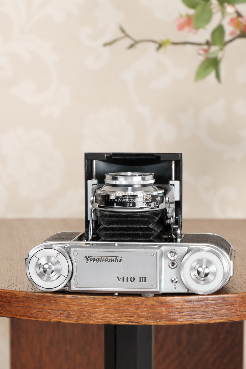 1952 Voigtlander Vito III, Rangefinder with 2.0 Ultron lens, CLA'd, Freshly Serviced! - Voigtlander- Petrakla Classic Cameras