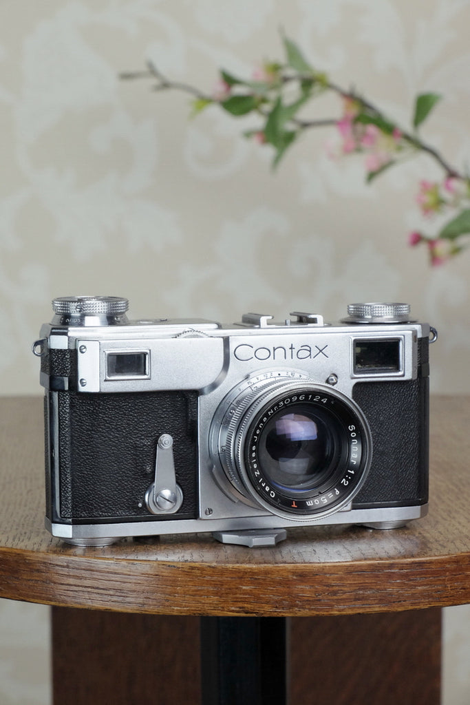Excellent! 1937 Zeiss Ikon Contax II, CLA'd, Freshly Serviced! - Zeiss-Ikon- Petrakla Classic Cameras