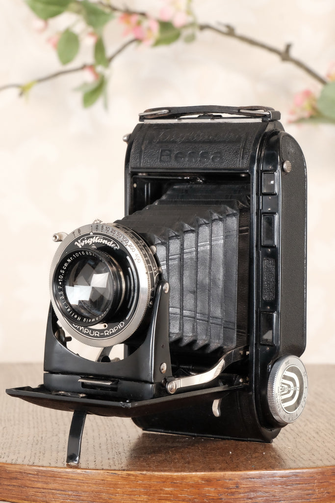 1935 Voigtlander Bessa Rangefinder with HELIAR LENS! 6x9. Freshly Serviced, CLA'd. - Voigtlander- Petrakla Classic Cameras