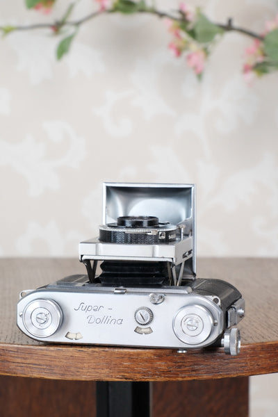 1938 Certo Super Dollina, 35mm coupled rangefinder camera with case, CLA'd, Freshly Serviced! - Certo- Petrakla Classic Cameras