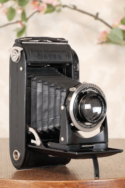1935 Voigtlander Bessa Rangefinder with HELIAR LENS! 6x9. Freshly Serviced, CLA'd. - Voigtlander- Petrakla Classic Cameras
