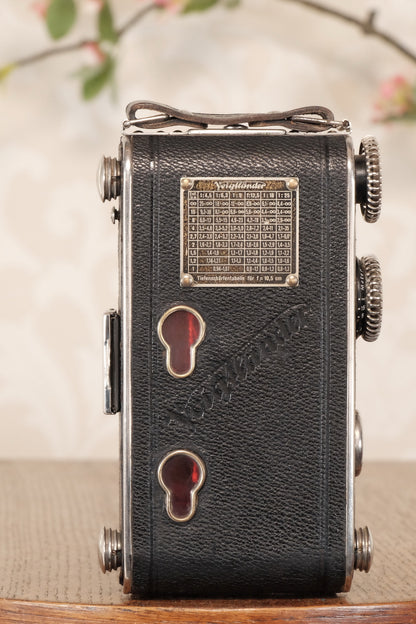 1934 Voigtlander Inos II 6x9 Folder, CLA’d, Freshly Serviced! - Voigtlander- Petrakla Classic Cameras