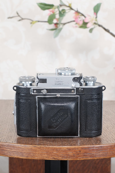 Excellent! 1936 chrome Certo Dollina II, 35mm Rangefinder camera, Freshly Serviced, CLA’d