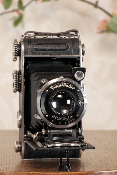 1934 Voigtlander Inos II 6x9 Folder, CLA’d, Freshly Serviced! - Voigtlander- Petrakla Classic Cameras