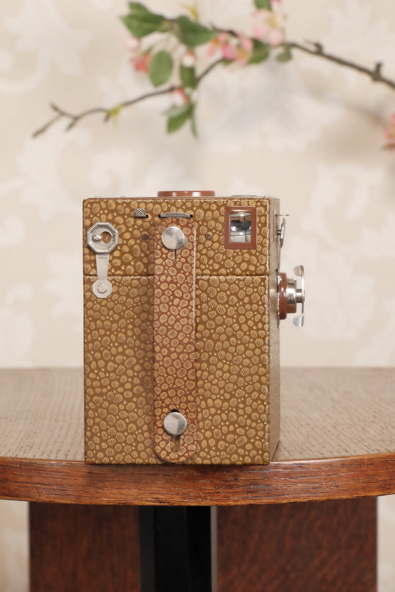 Superb! 1932 Art Deco Beau Brownie with its desirable original matching case, CLA'd, Freshly Serviced! - Kodak- Petrakla Classic Cameras