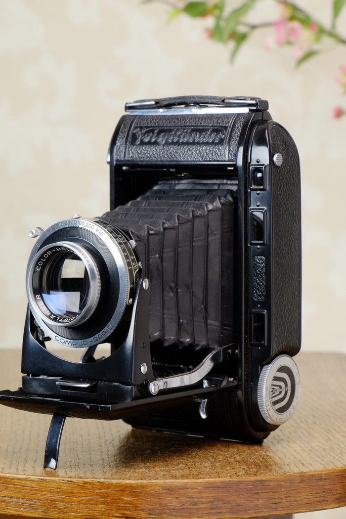 Stunning! 1947 Voigtlander 6x9 Bessa Rangefinder with Color-Heliar lens. Freshly Serviced! - Voigtlander- Petrakla Classic Cameras