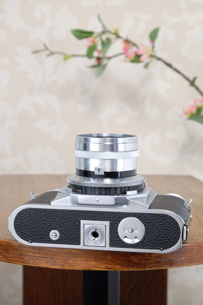 Near mint!  VOIGTLANDER PROMINENT, 35mm Rangefinder Camera with f2.0/50mm Ultron lens. Freshly  Serviced, CLAd!