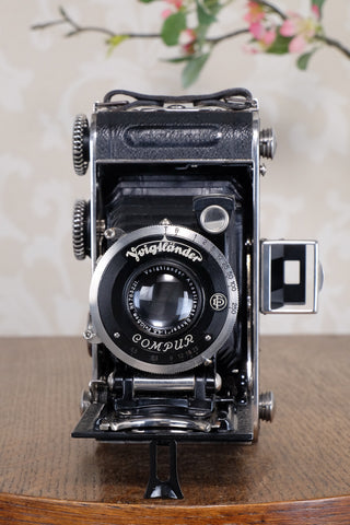 Superb! 1934 Voigtlander Inos II 6x9 Folder, CLA’d, Freshly Serviced!