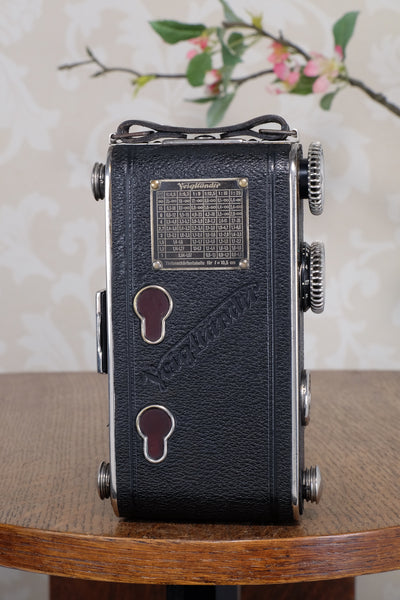 Superb! 1934 Voigtlander Inos II 6x9 Folder, CLA’d, Freshly Serviced!