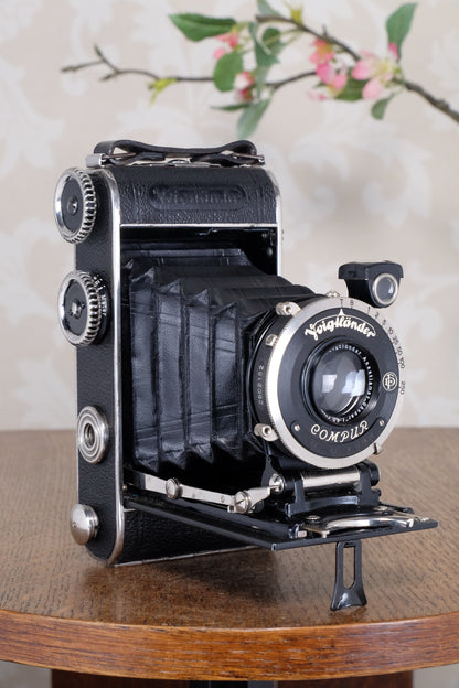 Superb! 1934 Voigtlander Inos II 6x9 Folder, CLA’d, Freshly Serviced!