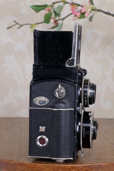 1934 Voigtlander 6x6 Superb TLR, the desirable model with “big ears”, with new surface coated  mirror, CLA’d, Freshly Serviced!