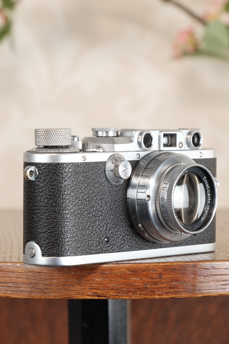 SUPERB! 1937 Leitz Leica IIIa, Freshly Serviced. CLA’d, Freshly Serviced! - Leitz- Petrakla Classic Cameras