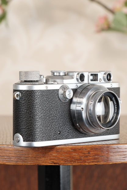 SUPERB! 1937 Leitz Leica IIIa, Freshly Serviced. CLA’d, Freshly Serviced! - Leitz- Petrakla Classic Cameras