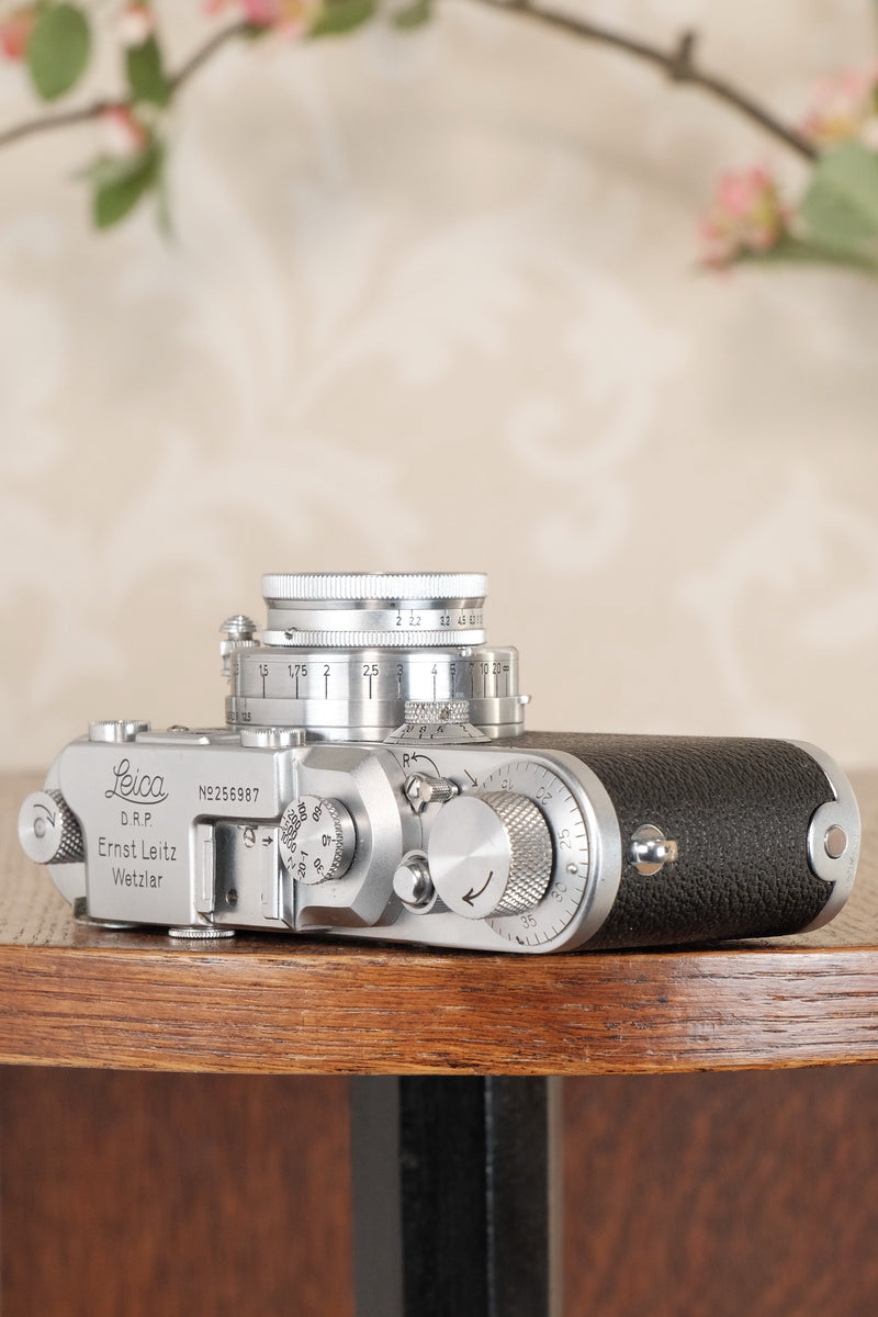 SUPERB! 1937 Leitz Leica IIIa, Freshly Serviced. CLA’d, Freshly Serviced! - Leitz- Petrakla Classic Cameras