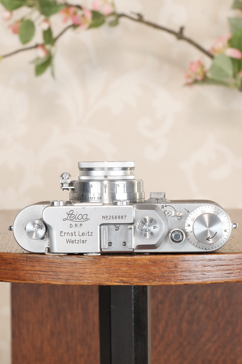 SUPERB! 1937 Leitz Leica IIIa, Freshly Serviced. CLA’d, Freshly Serviced! - Leitz- Petrakla Classic Cameras