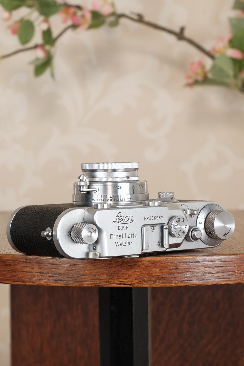 SUPERB! 1937 Leitz Leica IIIa, Freshly Serviced. CLA’d, Freshly Serviced! - Leitz- Petrakla Classic Cameras