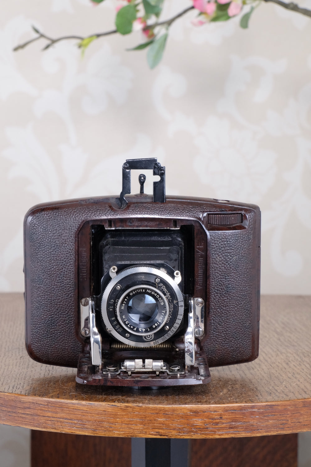 SUPERB! Rare 1934 Ebner 6x4.5 Brown Bakelite Art Deco Camera, Freshly serviced , CLA‘d