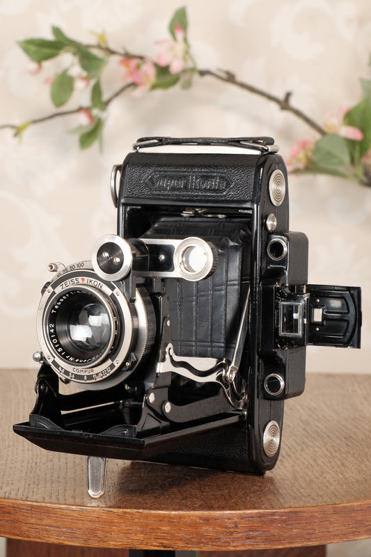 SUPERB! 1934 Zeiss Ikon Super Ikonta C, 6x9, Tessar lens, CLA'd, Freshly Serviced! - Zeiss-Ikon- Petrakla Classic Cameras