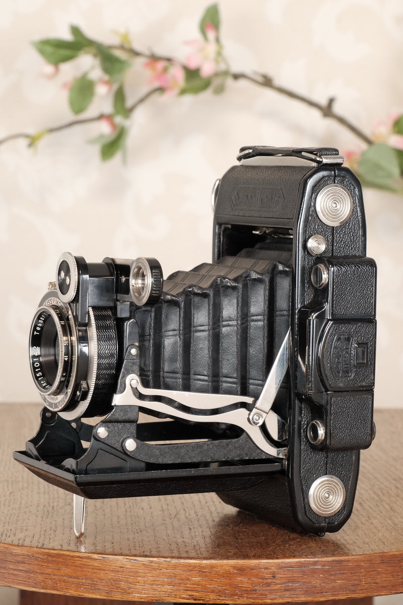 SUPERB! 1934 Zeiss Ikon Super Ikonta C, 6x9, Tessar lens, CLA'd, Freshly Serviced! - Zeiss-Ikon- Petrakla Classic Cameras