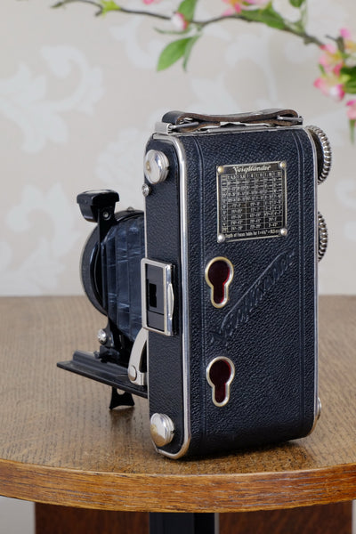 1934 Voigtlander Inos II 6x9 Folder, with Heliar lens! CLA’d, Freshly Serviced! - Voigtlander- Petrakla Classic Cameras