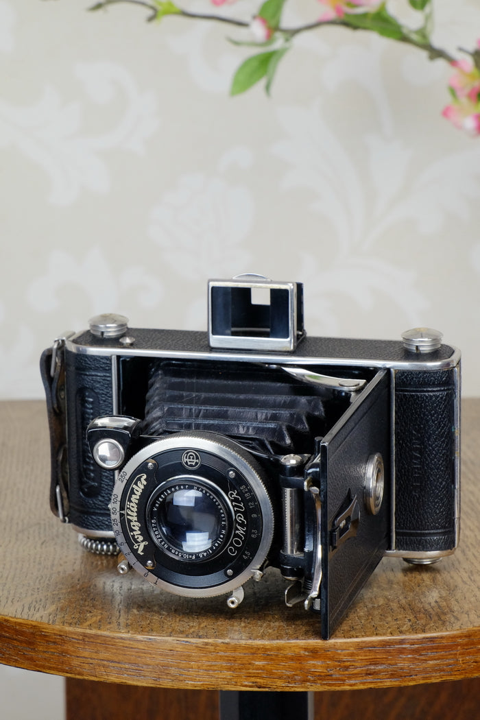 1934 Voigtlander Inos II 6x9 Folder, with Heliar lens! CLA’d, Freshly Serviced! - Voigtlander- Petrakla Classic Cameras