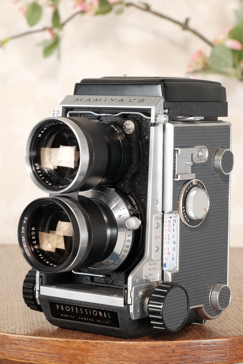 Near Mint! 1962 Mamiya C3 TLR, CLA'd, Freshly Serviced! - Voigtlander- Petrakla Classic Cameras